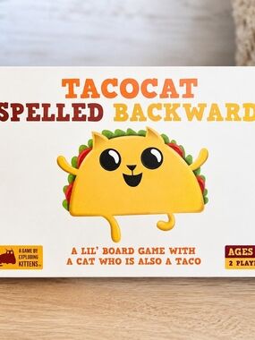 Exploding Kittens Tacocat Spelled Backwards Board Game Complete Family Card Game